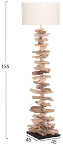 ΔΙΑΚΟΣΜΗΤΙΚΟ ΦΩΤΙΣΤΙΚΟ ΔΑΠΕΔΟΥ ALTAR HM4430 DRIFTWOOD--ΛΕΥΚΟ PVC Φ45x155Υεκ.