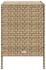 vidaXL Ντουλάπι Αποθήκευσης Κήπου Beige 55x59x80 εκ. Συνθετικό Ρατάν