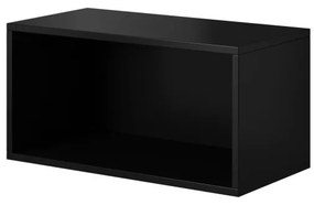 ROCO RO4 OPEN CABINET black DIOMMI CAMA-ROCO-RO4-CZARNY DIOMMI-60-19925