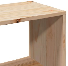 Κρεβάτι Βιβλιοθήκη Χωρίς Στρώμα 90x190 εκ Μασίφ Ξύλο Πεύκου 3323008