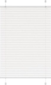 vidaXL Πλισέ περσίδα Λευκό 90x100 cm Πλάτος υφάσματος 89,4 cm