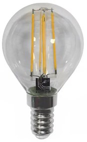 Adeleq Led Λάμπα Cog Σφαιρικό Διάφανο Ε14 4W 230V Θερμό 13-1411400
