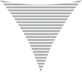 vidaXL Πανί σκιάς Ανοιχτό Γκρι και Λευκό 3,6 x 3,6 x 3,6 m