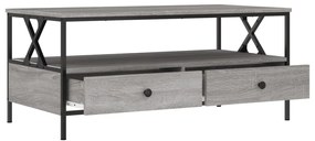 vidaXL Τραπεζάκι Σαλονιού Γκρι Sonoma 100 x 51 x 45 εκ. Επεξεργ. Ξύλο