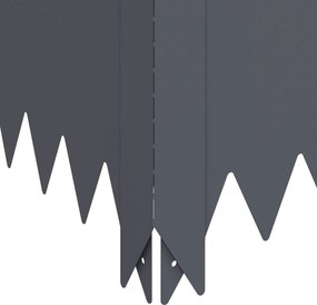 vidaXL Περίγραμμα γκαζόν 4 τμχ. 60 x 60 x 35 cm Ατσάλι Ανθρακί