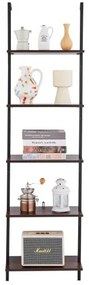 VEVOR Industrial Square Pipe Shelf 5 Tier 17.3x11.8in Wall-Mount for Bedroom