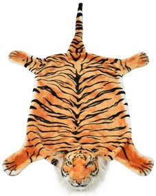 vidaXL Χαλί Τίγρης Καφέ 144 εκ. Βελουτέ