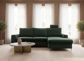 Γωνιακός καναπές Consuegra-Prasino