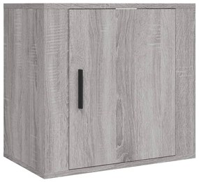 vidaXL Κομοδίνα Επιτοίχια 2 τεμ. Γκρι Sonoma 50x30x47 εκ.