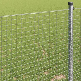vidaXL Συγκολλητός φράχτης από σύρμα 5000 x 140 εκ Ασημί