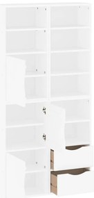 vidaXL Πλαϊνά ντουλάπια 4 τεμ. ODDA 40x24x79 εκ. από Μασίφ Ξύλο Πεύκου