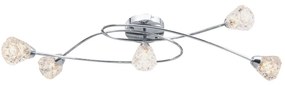 vidaXL Φωτιστικό Οροφής +Καπέλα με Σχέδιο Πλέγματος για 5 Λαμπτήρες G9