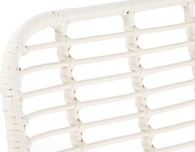 Έπιπλα κήπου DKD Home Decor Λευκό 124 x 74 x 84 cm (4 Τεμάχια)