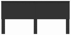 vidaXL Κεφαλάρι με κεφαλάρι Μαύρη Οξυά 200 cm Επεξεργασμένο ξύλο