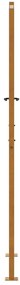 vidaXL Πύλη κήπου 105x205 cm από χάλυβα με φύλλα καιρικές συνθήκες