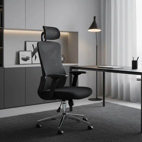 Καρέκλα γραφείου διευθυντή WING mesh μαύρο 65x61x117/125