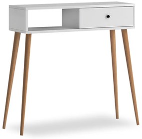 Κονσόλα μελαμίνης Napoli Megapap χρώμα λευκό 90x29x88εκ.-GP022-0070,1