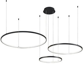 Φωτιστικό Οροφής Maximos 4301100 Φ80/60/40x300cm Dim Led 2718lm 70W Black Viokef