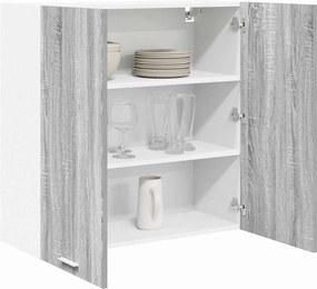 vidaXL Κρεμαστό ντουλάπι Γκρίζο Σονομα 80 x 31 x 80 εκ.