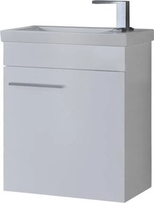 Drop Status 45 White Gloss - Βάση Επίπλου Με Νιπτήρα (45x28)