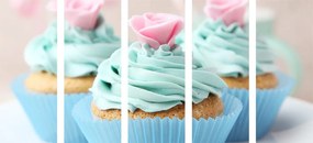 Εικόνα 5 μερών πολύχρωμα γλυκά cupcakes - 200x100