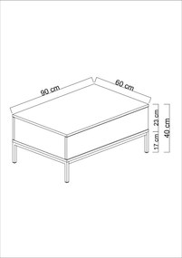 Coffee Table Lord - White, Gold White
Gold