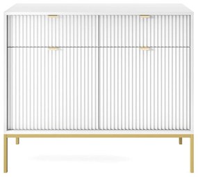 Μπουφές Nova P_Nova_21sw-g 104x39x83cm White-Gold