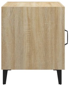 vidaXL Κομοδίνα 2 τεμ. Καπνιστή Δρυς από Επεξεργασμένο Ξύλο