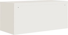 vidaXL Αρχειοθήκη Λευκή 90 x 40 x 40 εκ. Ατσάλινη