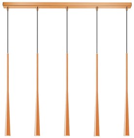 Φωτιστικό Οροφής - Ράγα 01371-12BR G9 100cm Copper Luma