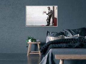 Αφίσα - Banksy: Waiting in Vain - 90x60 - Χρυσό - Χωρίς πασπαρτού