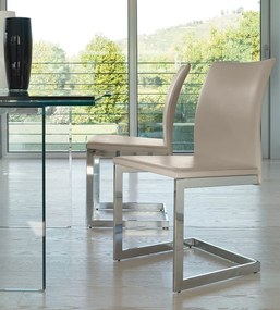 Καρέκλα chromed legs Sonia 46x47x90 - Soft Leather