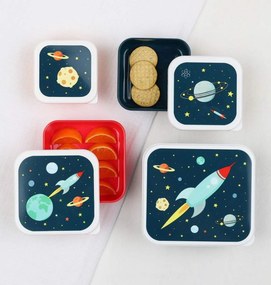 Φαγητοδοχεία (Σετ 4τμχ) Α Little Lovely Company Space SBSESP21