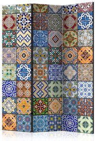 Διαχωριστικό με 3 τμήματα - Colorful Mosaic [Room Dividers] 135x172