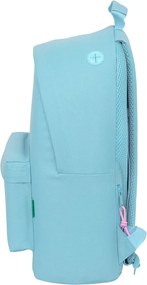 Σχολική Τσάντα Benetton benetton basics Celeste 31 x 41 x 16 cm