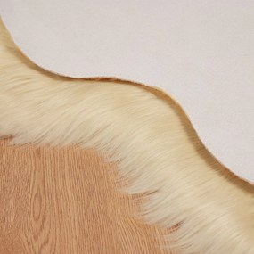 vidaXL Χαλί από τεχνητό πρόβειο δέρμα TAFALLA Κρεμ 60 x 90 cm