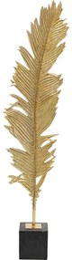 Διακοσμητικό Δαπέδου Φτερό 2 Χρυσό Μεταλλικό 147 εκ. 36x15x147εκ - Χρυσό