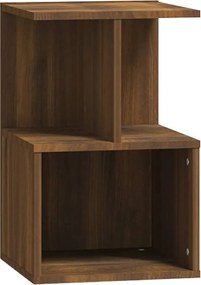 vidaXL Κομοδίνα 2 Τεμ. Καφέ Δρυς 35x35x55 εκ. από Επεξεργασμένο Ξύλο