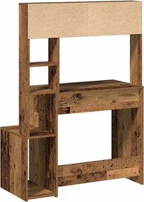 VidaXL Γραφείο με Ράφια Όψη Παλαιού Ξύλου 100x45x140 εκ. Επεξ. Ξύλο