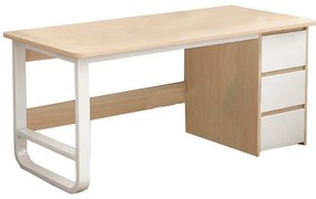 Γραφείο Salto 072-000068 Με Συρταριέρα 120x48x74cm Natural-White