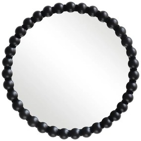 Καθρέπτης Τοίχου Specio Μαύρο Ξύλο Φ60x4.5εκ. 60x4.5x60 εκ.