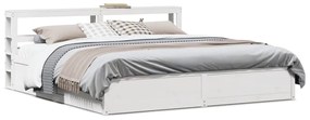 vidaXL Πλαίσιο Κρεβατιού με Κεφαλάρι 180x200 εκ. από Μασίφ Ξύλο Πεύκου