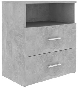 vidaXL Κομοδίνα 2 τεμ. Γκρι Σκυροδέματος 50 x 32 x 60 εκ.