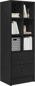 VidaXL Highboard με συρτάρι Μαύρη Οξυά 45,5 x 34 x 127 εκ