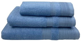 Πετσέτες 983 (Σετ 3τμχ) Blue Astron Σετ Πετσέτες 80x150cm 100% Βαμβάκι