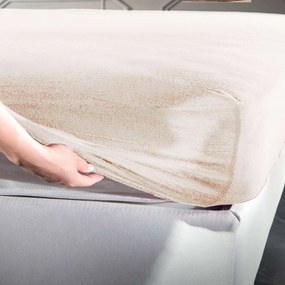 Σεντόνι Jersey Με Λάστιχο Beige La Luna Single 100x200cm Με Λάστιχο 100% Cotton