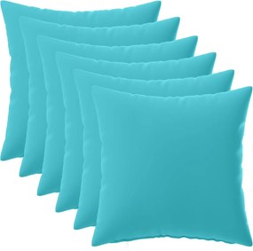 vidaXL Κάλυμμα Μαξιλαριού 6 pcs HEERLEN Τιρκουάζ 30 x 30 cm