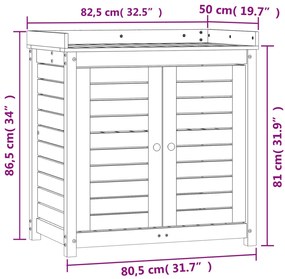 ΤΡΑΠΕΖΙ ΚΗΠΟΥΡΙΚΗΣ ΜΕ ΡΑΦΙΑ 82,5X50X86,5 ΕΚ. ΜΑΣΙΦ ΨΕΥΔΟΤΣΟΥΓΚΑ 832420