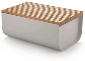 Ψωμιέρα Mattina BG03 WG 34x21x14cm Warm Grey Alessi Ατσάλι,Bamboo
