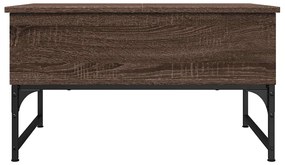 vidaXL Τραπεζάκι Σαλονιού Καφέ Δρυς 70x50x40 εκ. Επεξ. Ξύλο/Μέταλλο